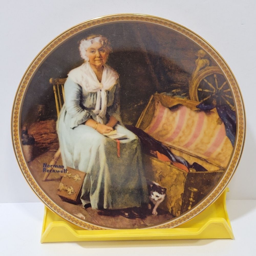 Norman Rockwell Reminiscing In The Quiet Collector's Plate